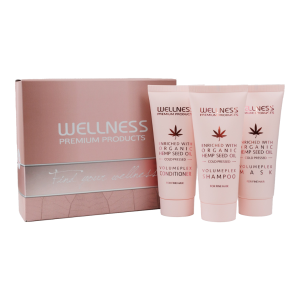 COMPOSITION AVIS Wellness Premium Product Kit de voyage VolumePlex Wellness